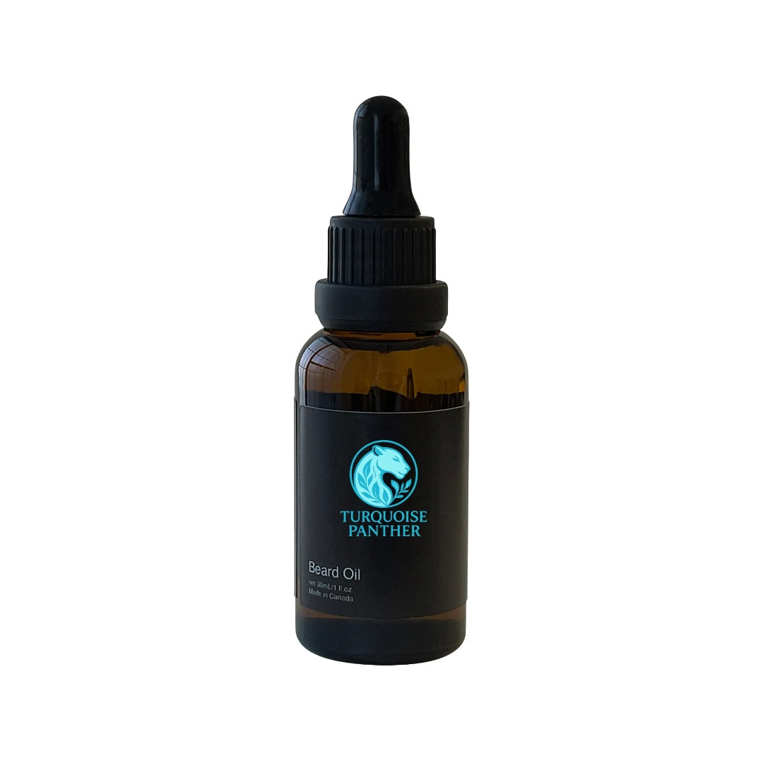 Turquoise Panther Beard Oil — seasonal shaving guide for Black skin